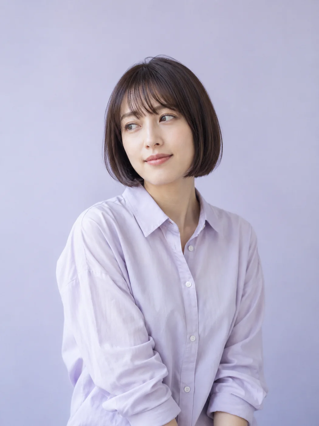 軽やかなボブスタイルの生成イメージ