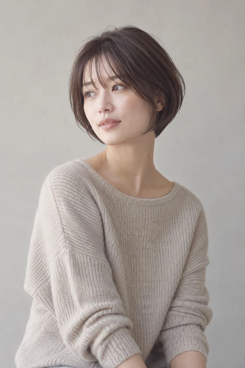 まるみ、やわらかボブの生成スタイルイメージ