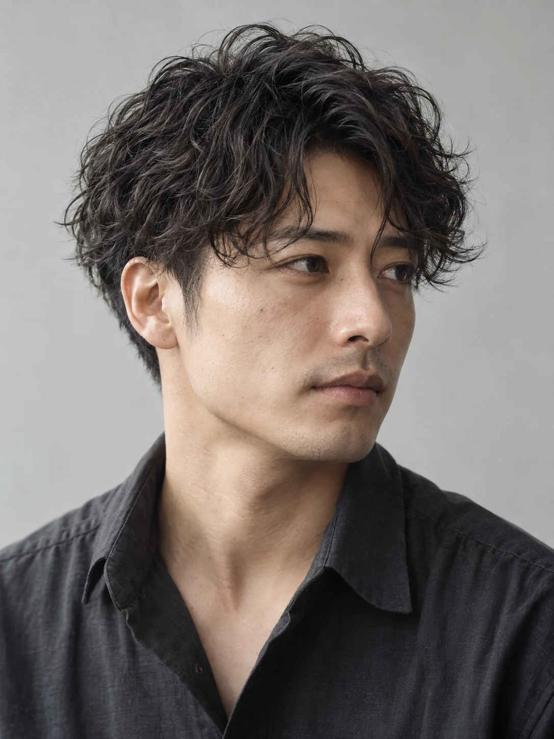 ソフトウェーブの生成ヘアスタイルイメージ